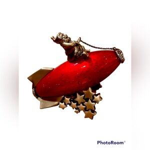 Lenox Santa’s Launch Pewter Ornament